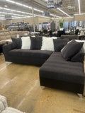 2pc black sectional